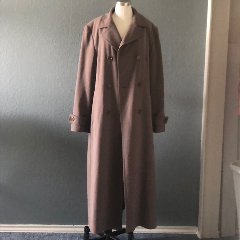 Olive button up trench coat